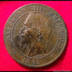 Napoléon III - 10 Centimes - 1865 - Strasbourg