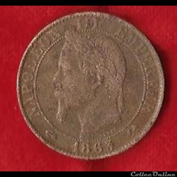 5 Centimes - 1863 - Bordeaux