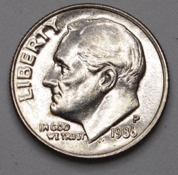 1 dime ( 10 cents ) - 1986 P