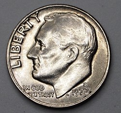 1 dime ( 10 cents ) - 1972 D