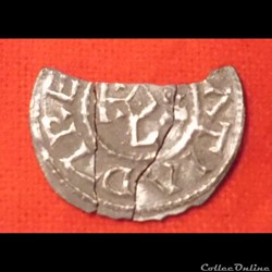 Denier de Charles II le Chauve - Monastère de Saint Denis