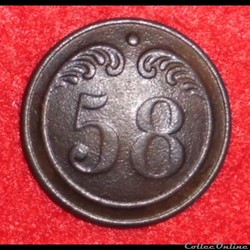 58 ème Infanterie de Ligne - 1820/1844