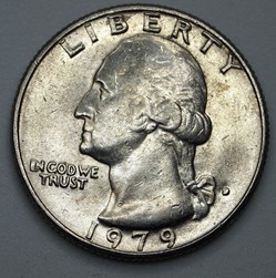 1/4 dollar ( 25 cents ) - 1979 D