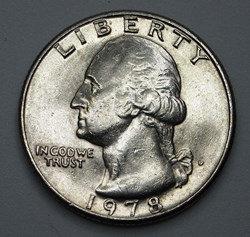1/4 dollar ( 25 cents ) - 1978 D