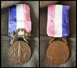Médaille d'Honneur pour actes de dévouement et faits de sauvetage (1901)(2ème modèle 1945)