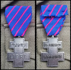Médaille commémorative des Services volontaires dans la France Libre (1946)