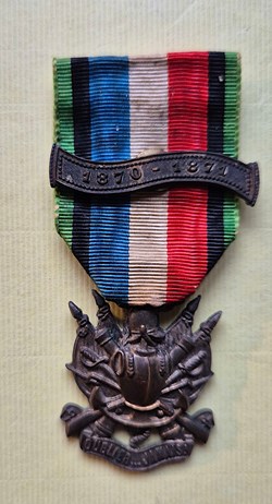 MÉDAILLE DES VÉTÉRANS DE LA GUERRE FRANCO-PRUSSIENNE DE 1870-1871 (1911)