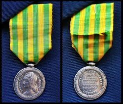 Médaille commémorative de l'expédition du Tonkin - Modèle de l’armée de Terre (1885)