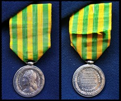 Médaille commémorative de l'expédition du Tonkin -  Modèle de l’armée de Terre (1885)