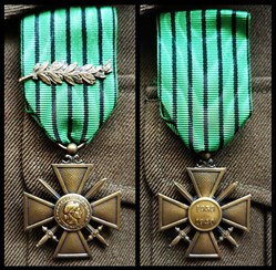 Croix de guerre 1939-1940 (1941 - État français, Gouvernement de Vichy)