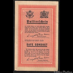 sauf-conduit des soldats allemands "SAFE CONDUCT"