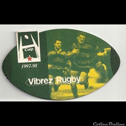 sous bock  de bière vibrez rugby  cup 97/98