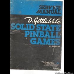 manuel service flipper gottlieb 1978 edition 2 anglais