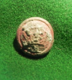 bouton Armée Allemande Bouton avec Couronne