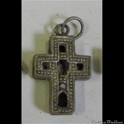 croix reliquaire argent