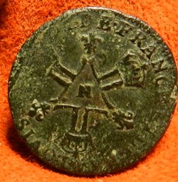 LOUIS XIV  Six deniers  "Dardenne"