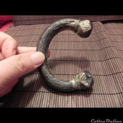 Bracelet/manille-monnaie en argent