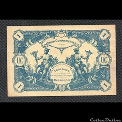 1 franc BESANCON union commerciale février 1939