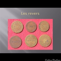 Jetons de Dole 1856 vitrine 6