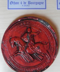 OTHON IV DE BOURGOGNE 1300 copie sceau