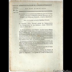 texte de loi de l'an dix de la République sur les faux
