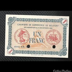 1 franc Belfort chambre de commerce