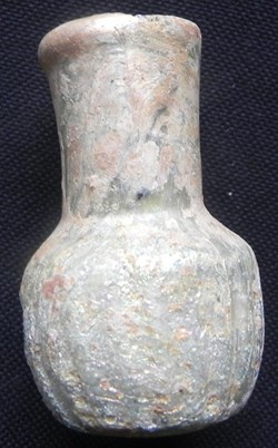 Romain - Petit vase à onguent en verre irisé - IIème-IVème siècle