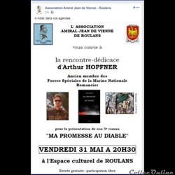 ARTHUR HOPFNER dédicace de son livre ma promesse au diable