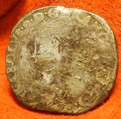 CHARLES IX Teston, 4e type 1565 Bayonne L