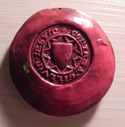 JEAN  DE CHALON 1394  copie contre sceau