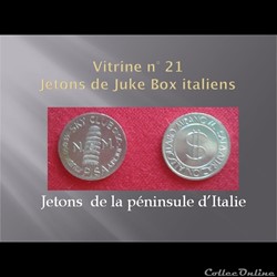 jeton de juke box italien