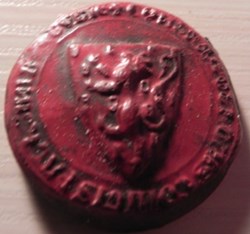 contre-sceau  Othon  IV de Bourgogne  1292