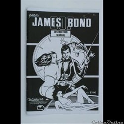 manuel instruction flipper JAMES BOND gottlieb's 1980