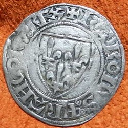 CHARLES VI LE FOU OU LE BIEN AIMÉ Blanc dit "guénar"