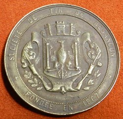médaille société de tir de Besançon 1867