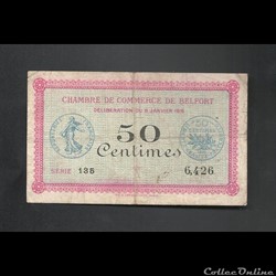50 centimes Belfort chambre de commerce