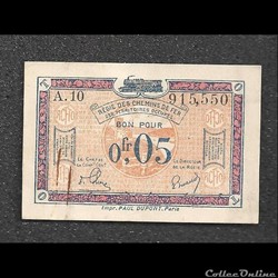 0.05 franc régie des chemins de fer