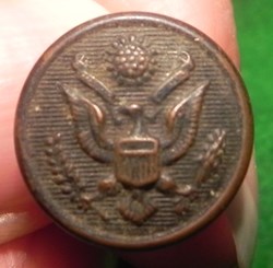 Ancien bouton militaire US Army Ø 17mm - Waterbury sa j ct  SA J CT