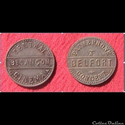 jetons pour BESANCON  et BELFORT