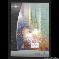 AUTOCOLLANT ARIANESPACE KOUROU VOL N° 139