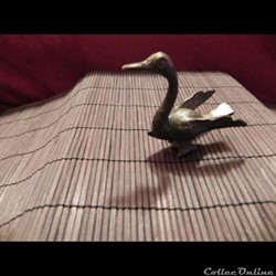 poids à or forme figurative Akan cygne