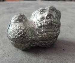 petite boite argent Tibet chien Fô