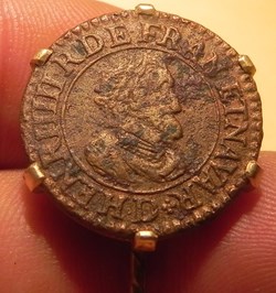 épingle à cravate double tournois Henri IIII