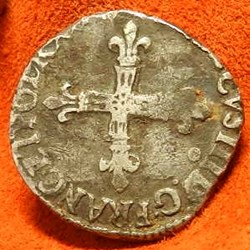 Henri III 1/4 écu   Rennes 9     15..