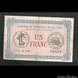 1 franc Belfort chambre de commerce