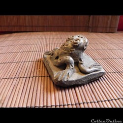 sceau  , TERRE CUITE  grenouille