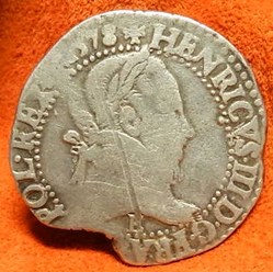 Henri  III  au col plat 1578 Tours  E