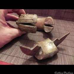 bracelet manille-monnaie à système ou articulée YORUBA
