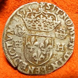 Henri III teston au col plat 1575 9 Rennes