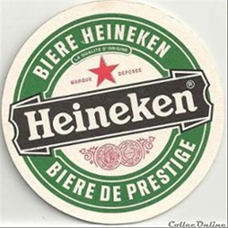 sous bock  de bière Heineken
